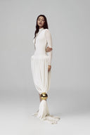 White Novara Maxi Dress for woman, from POEM, The Viet Concept 