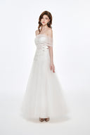 Elise Couture Floral Corset Mesh Gown for women, from JOSEPHINE, The Viet Concept