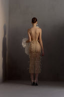 HA THANH VIET • Maliston Embellished Mesh Evening Dress