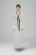 White Ange Long Maxi Dress for women, from Guyehi Studio, The Viet Concept 