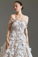 Sacred Bloom Couture 3D Floral Lace Ball Gown for women, from LINH DOAN, The Viet Concept