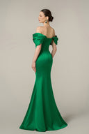 Silk Taffeta Strapless Bustier A-Line Gown With Front Split for women, from IHF ATELIER, The Viet Concept 