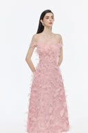 Butterfly Étoile Embellished Pastel Gown for women, from JOSEPHINE, The Viet Concept 