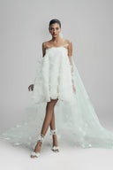 Hidden Bloom Japanese Lace Mini Dress for women, from LINH DOAN, The Viet Concept 