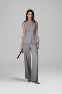 Tailored Sleeveless Button Vest Blazer for women, from KEIRA TONG, The Viet Concept 