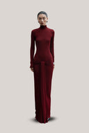 Red Hairiet Maxi Dress for women, from HUONG, The Viet Concept 