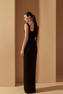 Jensen Crystal Embellished Crepe Evening Gown for women, from 21SIX, The Viet Concept