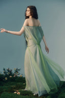 Naiad Tea Voile & Tulle Fluid Luxe Dress for women, from LA VIERGE, The Viet Concept 
