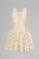 Aven Embellished Floral Sequin Evening Dress for women, from CALISTA, The Viet Concept