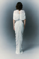 HA THANH VIET • Brilliant Sculpted Draped Stretch Jersey Gown