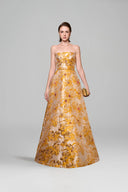 Celestia Jacquard Strapless A-Line Gown for women, from IHF ATELIER, The Viet Concept 