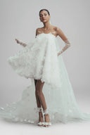 Hidden Bloom Japanese Lace Mini Dress for women, from LINH DOAN, The Viet Concept 