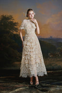 MADDY HATES ROSE • Valenne Elegant Lace Midi Dress
