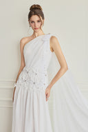 Odenlin Couture One-Shoulder Draped Silk Evening Gown for women, from CALISTA, The Viet Concept