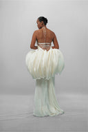 Floating Chrysalis Halter Sculptural Gown for women, from DAS LA VIE, The Viet Concept 