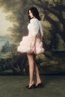 LINH PHUNG • Efflora Sculpted Corset 3D Tulle Mini Dress with Oversized Bow