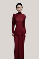 Red Hairiet Maxi Dress for women, from HUONG, The Viet Concept 