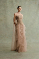 Zaria Étoile Strapless Embellished Tulle Gown for women, from DUONG ATELIER, The Viet Concept