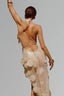 Cream Sirena Mesh Midi Dress for women, from La Vierge, The Viet Concept 