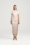 Mushroom Sculptural Crepe Gown for women, from DO LONG, The Viet Concept 