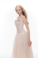 LUCILLA • Elia Couture Deep V-Neck Lace Chiffon Evening Gown