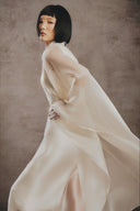 Alessia Embellished High-Neck Voile Gown for women, from WHITE PLAN, The Viet Concept 