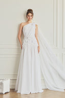 Odenlin Couture One-Shoulder Draped Silk Evening Gown for women, from CALISTA, The Viet Concept