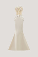 Celestine Ethereal Poet Sleeve Embellished Sheer Silk Cape for women, from CALISTA, The Viet Concept 
