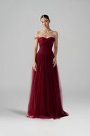 BYDI • Iva Draped Mesh Couture Evening Gown