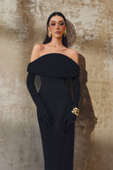  Celestia 3D Crystal Off-Shoulder Evening Gown for women, from L'SCARLETT, The Viet Concept