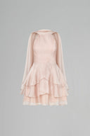 Nude Magnolia Halter Neck Mini Dress for women, from Calista, The Viet Concept 