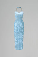 Alyssa Crystal Embellished Chantilly Lace Midi Dress for women, from CALISTA, The Viet Concept