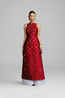 Phi Uyen Handcrafted 3D Floral Linen Ao Dai for women, from KEIRA TONG, The Viet Concept