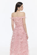 Butterfly Étoile Embellished Pastel Gown for women, from JOSEPHINE, The Viet Concept 