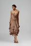 Concord Drape La Medusa Midi Dress for women, from La Vierge, The Viet Concept 