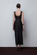 Elysian Sculptural Crepe Evening Dress for women, from DO LONG, The Viet Concept 