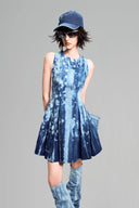 Sleeveless Tie-Dye Mini Dress for women, from GVLUX, The Viet Concept 