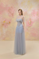 JOSÉPHINE • Isabella Azure Embellished Bustier Gown - The Viet Concept