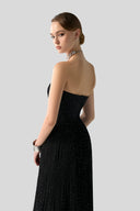 Allure Crystal-Draped Chiffon Couture Gown for women, from DANG PHONG DESIGNER, The Viet Concept