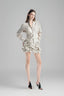 Silver Stand Collar Blouse with 3 Buttons for women, from Must Have, The Viet Concept 