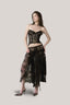 Black Chinoiserie Bustier Corset for women, from La Vierge, The Viet Concept