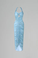 Alyssa Crystal Embellished Chantilly Lace Midi Dress for women, from CALISTA, The Viet Concept