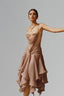 Concord Drape La Medusa Midi Dress for women, from La Vierge, The Viet Concept 