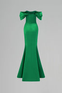 Silk Taffeta Strapless Bustier A-Line Gown With Front Split for women, from IHF ATELIER, The Viet Concept 