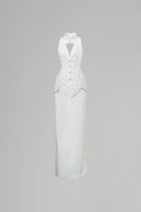 Poise Oriental Glitter Lace Cut-Out Floor-Length Sheath Gown for women, from SORAMAME, The Viet Concept
