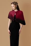 Éloria Dark Green Cape Bustier Column Evening Gown for women, from IHF ATELIER, The Viet Concept