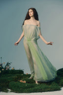 Naiad Tea Voile & Tulle Fluid Luxe Dress for women, from LA VIERGE, The Viet Concept 