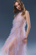 Soriel Ombré Tulle Halter Maxi Dress for women, from JOSEPHINE, The Viet Concept 