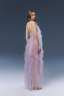 Soriel Ombré Tulle Halter Maxi Dress for women, from JOSEPHINE, The Viet Concept 