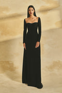 Étoile Crystal Beaded A-Line Maxi Gown for women, from L'SCARLETT, The Viet Concept